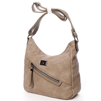 Dámska crossbody kabelka taupe - Romina Comprit