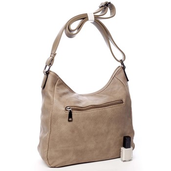 Dámska crossbody kabelka taupe - Romina Comprit