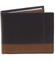 Praktická pánska voľná čierno hnedá peňaženka - Diviley Unibertsoa