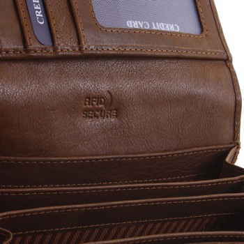 Dámska kožená peňaženka svetlohnedá - SendiDesign Really