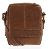 Pánska kožená crossbody taška na doklady hnedá - SendiDesign Niall
