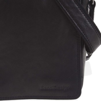 Pánska kožená taška čierna - SendiDesign Lorem