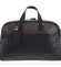 Cestovná kožená taška čierna taupe - Hexagona Everyday