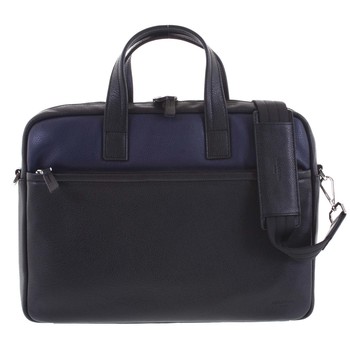 Luxusná Pánska kožená taška čierno modrá - Hexagona Friday