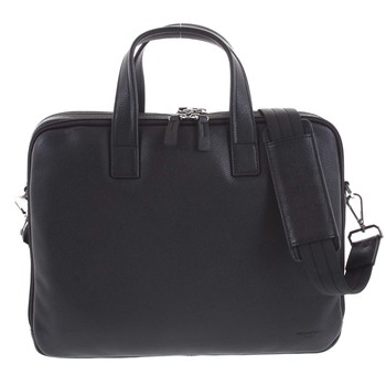 Luxusná kožená taška čierna - Hexagona Saturday