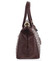 Luxusná dámska kožená kabelka do ruky bordová - ItalY Hyla Kroko