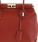 Luxusná dámska kožená kabelka do ruky červená - ItalY Hyla