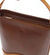 Hnedo koňaková kožená crossbody kabelka - ItalY Bryana