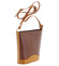 Hnedo koňaková kožená crossbody kabelka - ItalY Bryana