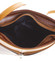 Hnedo koňaková kožená crossbody kabelka - ItalY Bryana