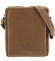 Pánska kožená crossbody taška hnedá - WILD Yander