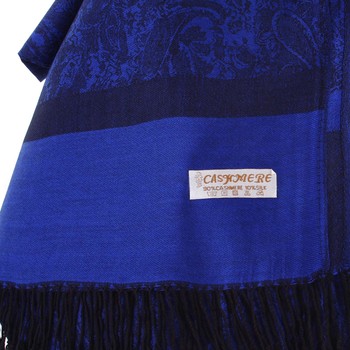 Dámsky kašmírový šál kráľovsky modrý - CASH Andie