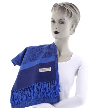 Dámsky kašmírový šál modrý - CASH Andie