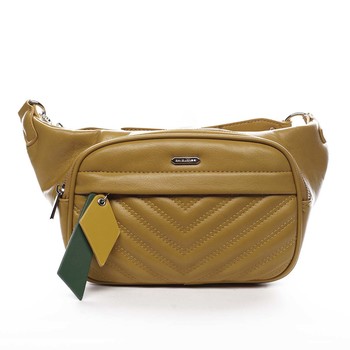 Dámska crossbody ľadvinka žltá - David Jones Ulli