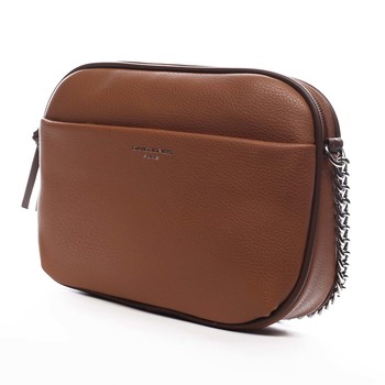 Dámska crossbody kabelka koňaková - David Jones Berivan Two