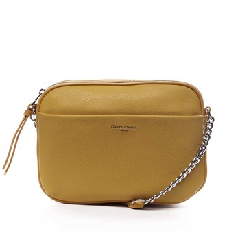 Dámska crossbody kabelka žltá - David Jones Berivan Two