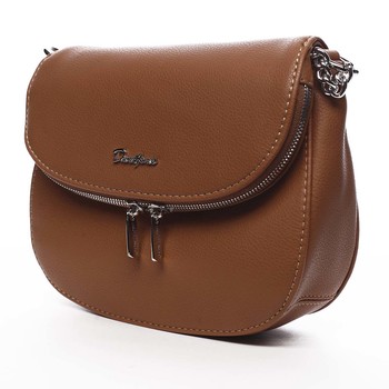 Dámska crossbody kabelka svetlohnedá - David Jones Yakira