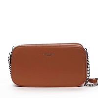 Malá dámska crossbody kabelka oranžová - David Jones Lily