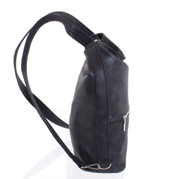 Módna dámska kabelka batoh tmavo šedá so vzorom - Ellis Patrik