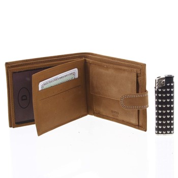 Pánska kožená peňaženka hnedá - Delami Siri