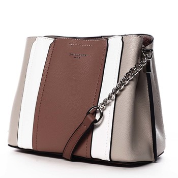 Dámska crossbody kabelka tmavoružová - David Jones Astra