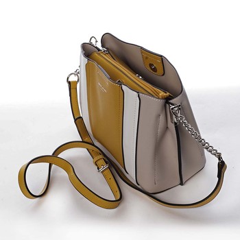 Dámska crossbody kabelka žltá - David Jones Astra