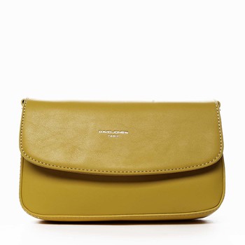 Dámská crossbody listová kabelka žltá - David Jones Boui