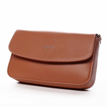 Dámská crossbody listová kabelka oranžová - David Jones Boui