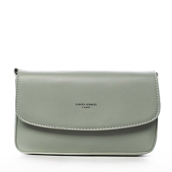 Dámská crossbody listová kabelka bledozelená - David Jones Boui