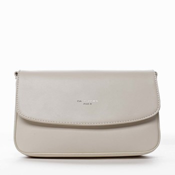 Dámská crossbody listová kabelka biela - David Jones Boui