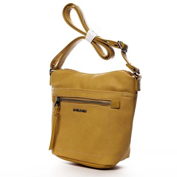Dámska crossbody kabelka žltá - David Jones Iayne