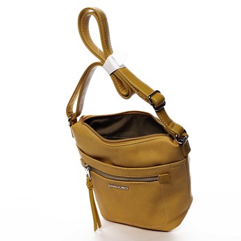 Dámska crossbody kabelka žltá - David Jones Iayne