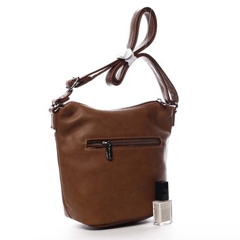 Dámska crossbody kabelka svetlohnedá - David Jones Iayne