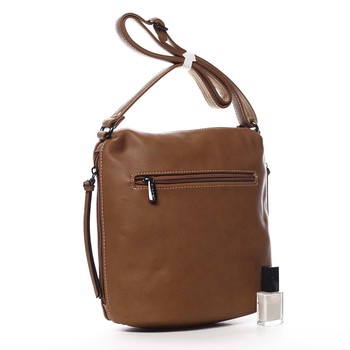 Dámska crossbody kabelka svetlohnedá - David Jones Haley