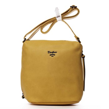 Dámska crossbody kabelka žltá - David Jones Haley