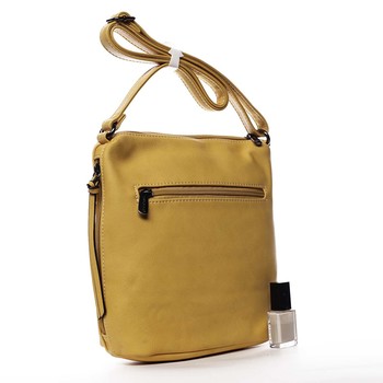 Dámska crossbody kabelka žltá - David Jones Haley
