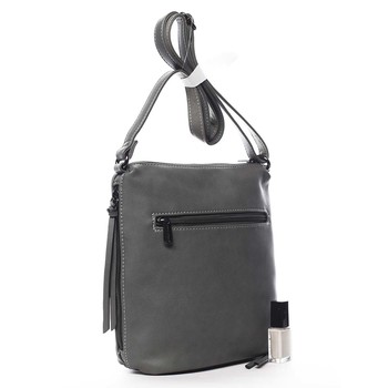 Dámska crossbody kabelka tmavosivá - David Jones Haley