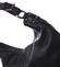 Dámska kožená kabelka čierna - ItalY Inpelle