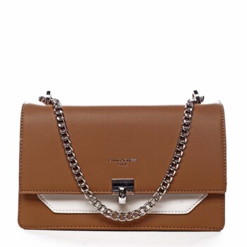 Dámska crossbody kabelka koňaková - David Jones Helli
