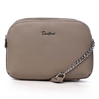 Dámska crossbody kabelka krémovosivá - David Jones Beatriz