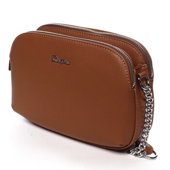 Dámska crossbody kabelka svetlohnedá - David Jones Beatriz