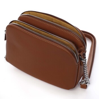 Dámska crossbody kabelka svetlohnedá - David Jones Beatriz