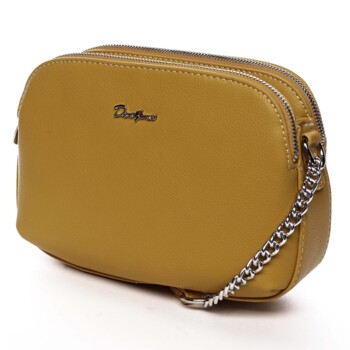 Dámska crossbody kabelka žltá - David Jones Beatriz