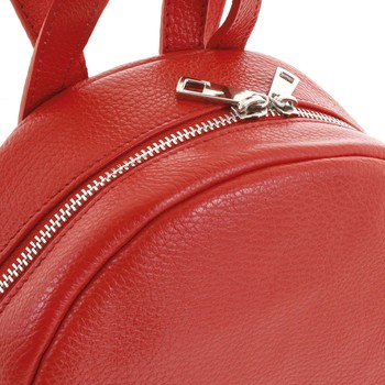 Dámsky kožený batôžtek červený - ItalY Mouseph