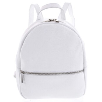 Dámsky kožený batôžtek biely - ItalY Mouseph