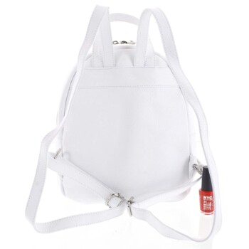 Dámsky kožený batôžtek biely - ItalY Mouseph