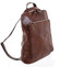 Dámsky kožený batoh kabelka hnedý - ItalY Englidis
