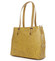 Exkluzívna dámska kožená kabelka žltá - ItalY Logistilla