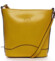 Žltá kožená crossbody kabelka - ItalY Bryana Dark