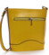 Žltá kožená crossbody kabelka - ItalY Bryana Dark
